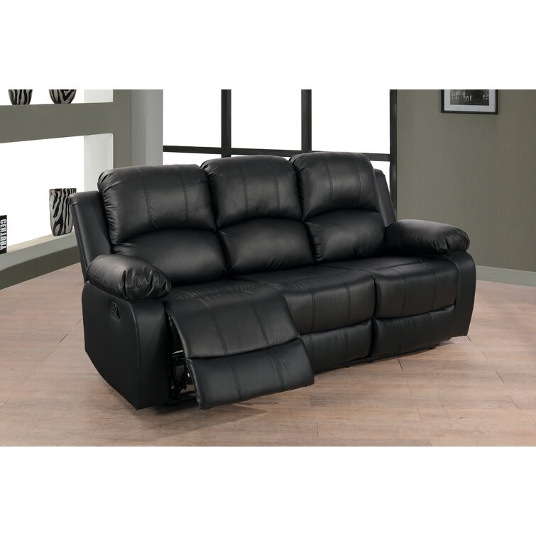 Faux leather on sale couch recliner